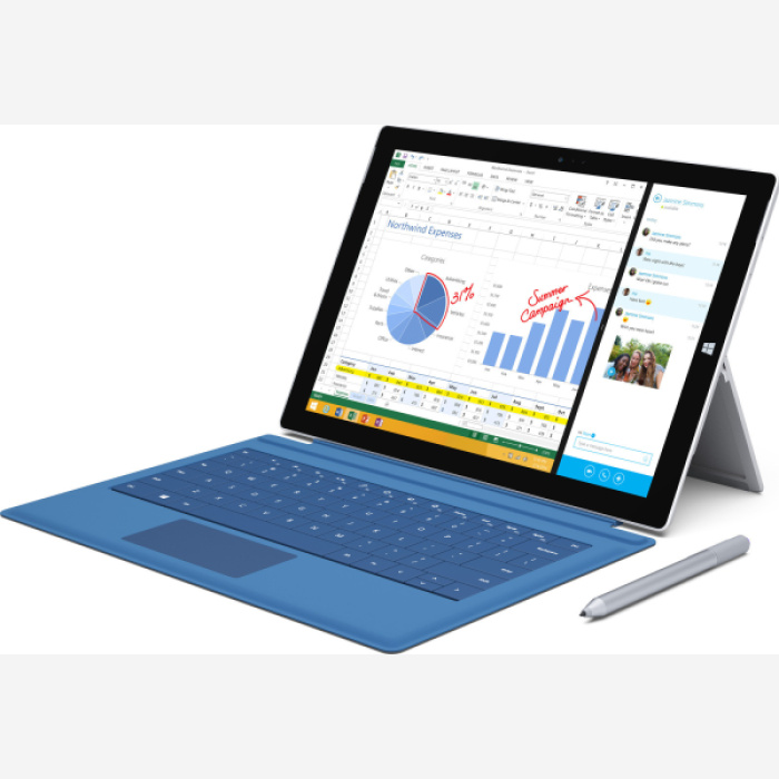 Microsoft Surface Pro 3 12" Refurbished Grade A (I5-4300U/4GB/128GB SSD/Intel Iris Graphics/W10 PRO)