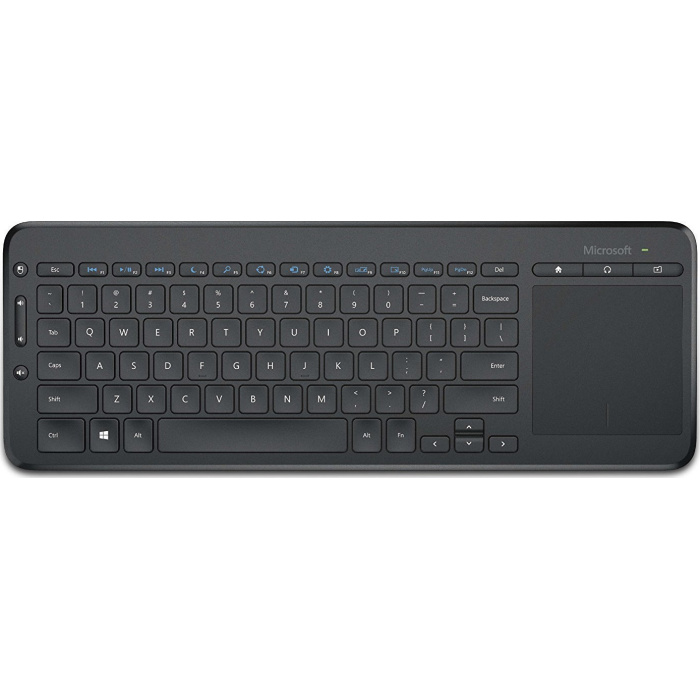 Microsoft All-in-One Media Keyboard Ασύρματο Πληκτρολόγιο με Touchpad Ελληνικό - (Καινούριο)