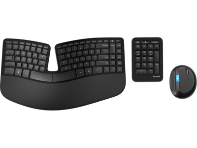 Microsoft Wireless Sculpt Ergonomic Ασύρματο Σετ Πληκτρολόγιο & Ποντίκι Ελληνικό L5V-00015 - (Καινούργιο)