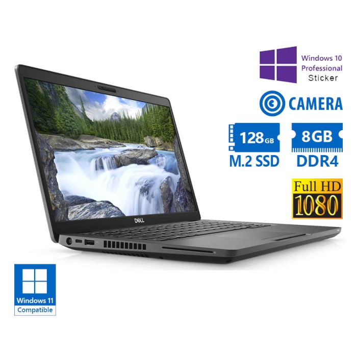 Dell Latitude 5400 i5-8365U/14"FHD/8GB DDR4/128GB M.2 SSD/No ODD/10P Grade B Refurbished Laptop