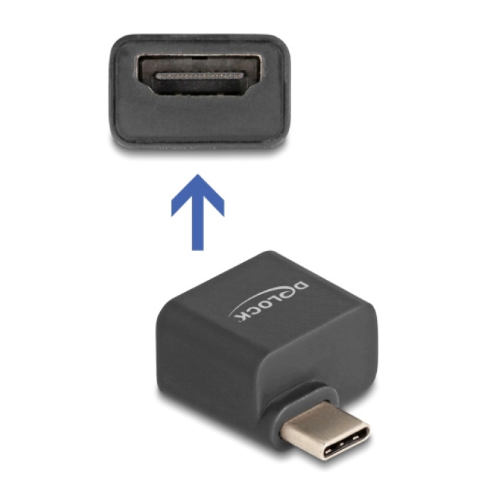 DELOCK αντάπτορας USB-C σε HDMI 64256, 4K/30Hz, μαύρος