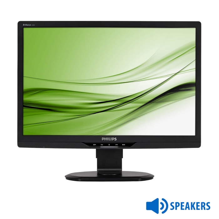 Used Monitor 220B2 TFT/Philips/22"/1680x1050/Wide/Black/w/Speakers/D-SUB & DVI-D & USB Hub