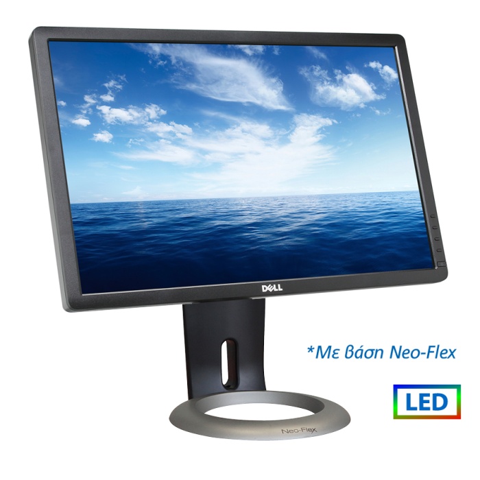 Used Monitor P2213x LED/Dell/22"/1680x1050/Wide/w/Neo-Flex Stand/Black/D-SUB & DVI-D & DP & USB HUB