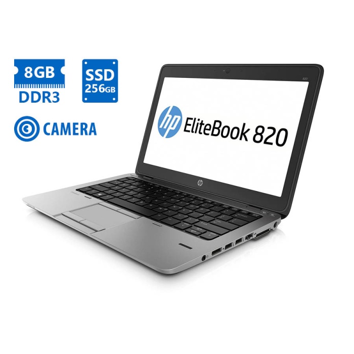 HP EliteBook 820 G2 i5-5300U/12.5"/8GB DDR3/256GB SSD/No ODD/Camera/7P Grade A Refurbished Laptop