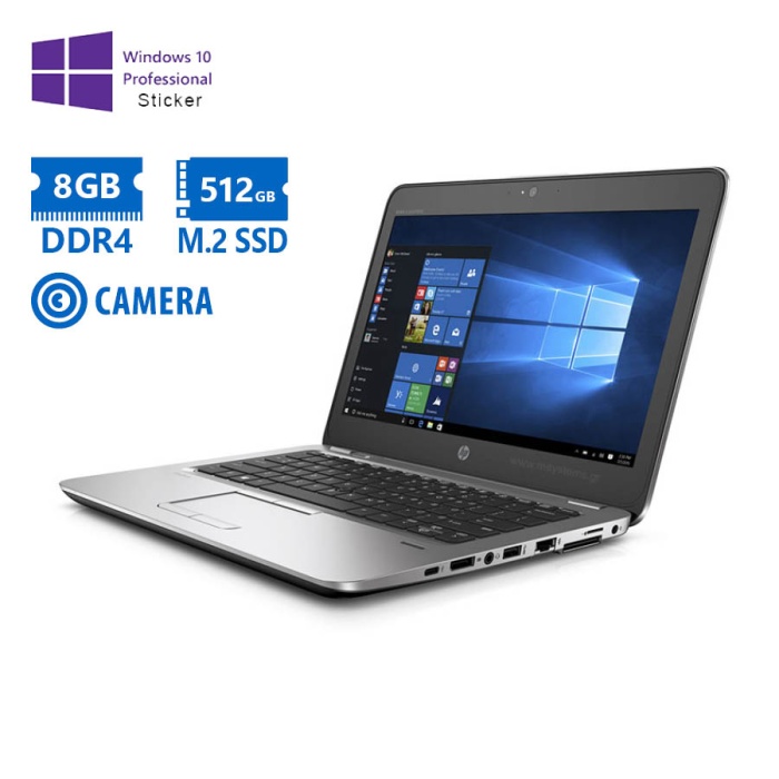 HP EliteBook 820 G4 i5-7300U/12.5"/8GB DDR4/512GB M.2 SSD/No ODD/Camera/10P Grade A Refurbished Lapt