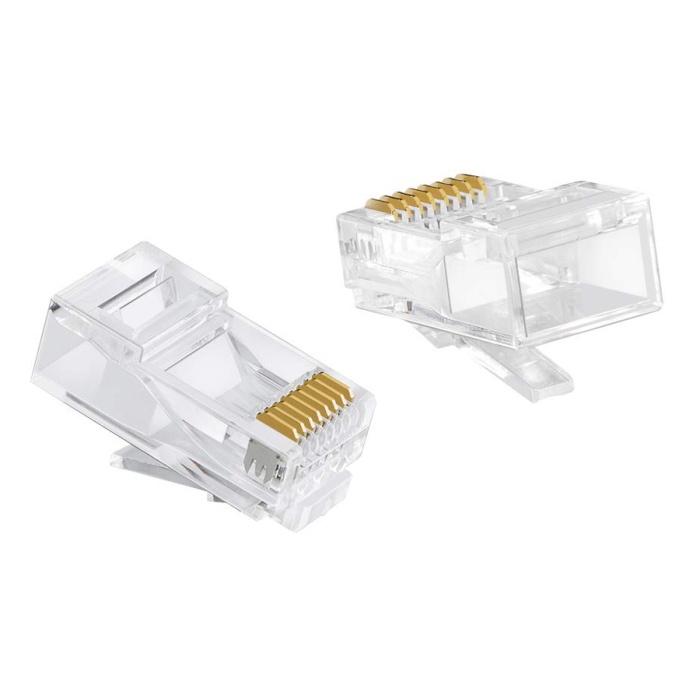 POWERTECH βύσμα RJ45 CAB-N352, Cat 6/6a UTP, διάφανο, 50τμχ