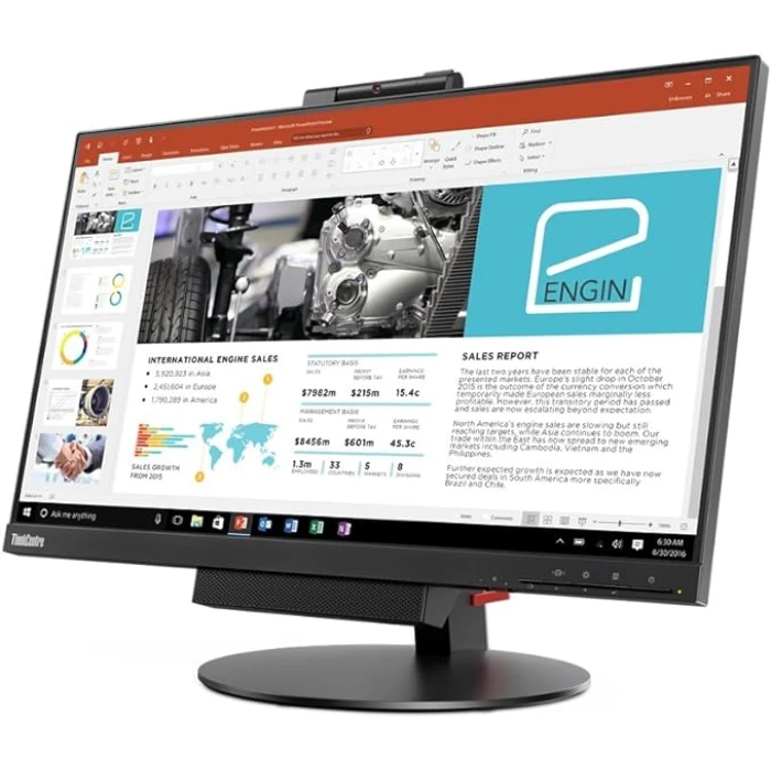 Refurbished24 LENOVO M710Q TINY AIO 24" TOUCH Monitor (I5-6400T/8GB/256GB SSD/FHD/W10 Pro GR)