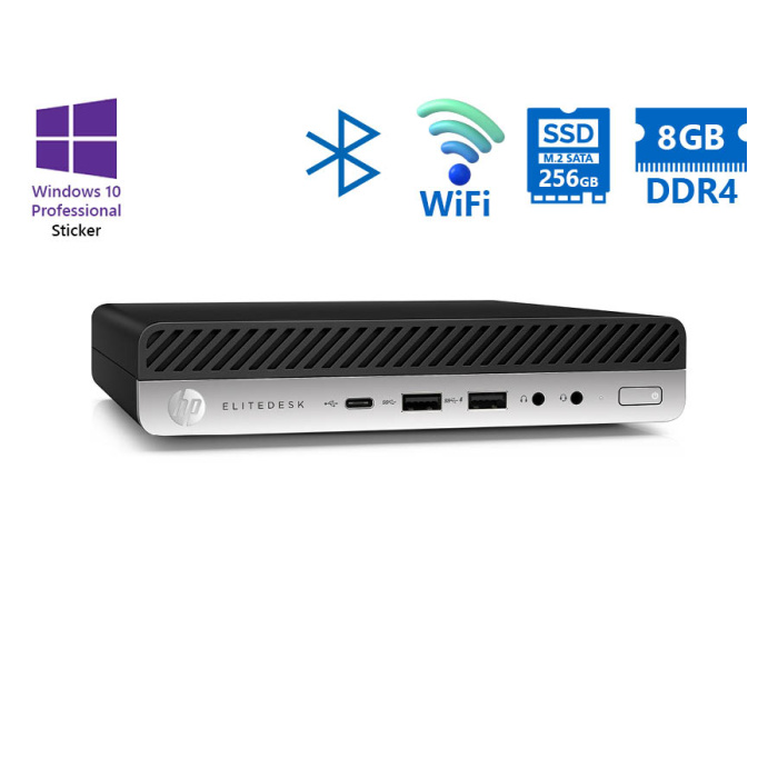 Refurbished HP EliteDesk 705 G5 DM (AMD Ryzen 5 PRO 3400G/8GB/256GB SSD/ Windows 10 Pro) Grade A