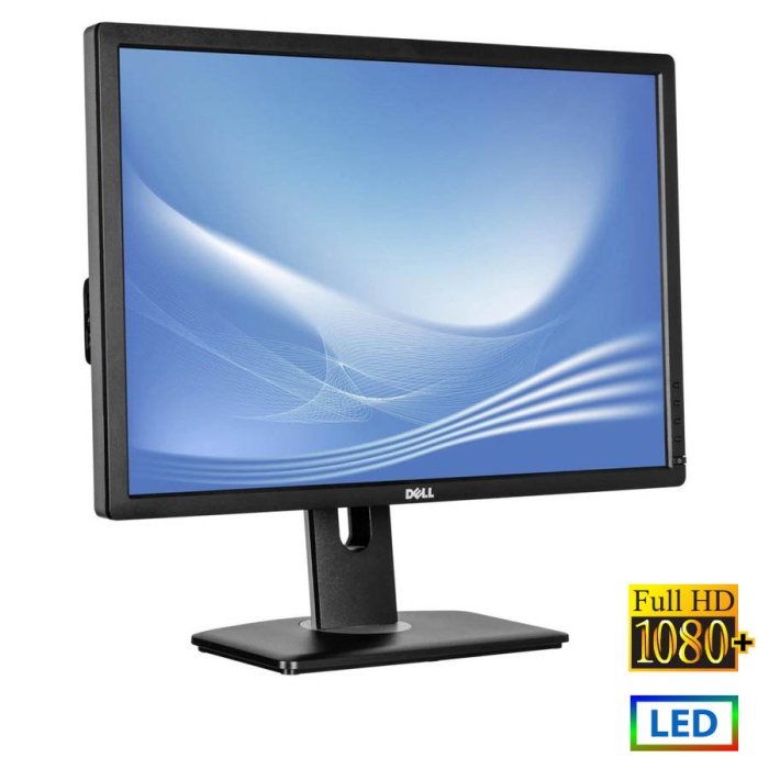 Used Monitor U2412Mx LED/Dell/24"FHD/1920x1200/Wide/Black/D-SUB & DVI-D & DP & USB Hub