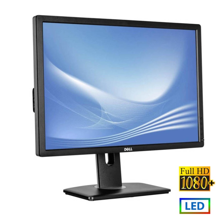 Used (A-) Monitor U2412Mx LED/Dell/24"FHD/1920x1200/Wide/Black/Grade A-/D-SUB & DVI-D & DP & USB Hub