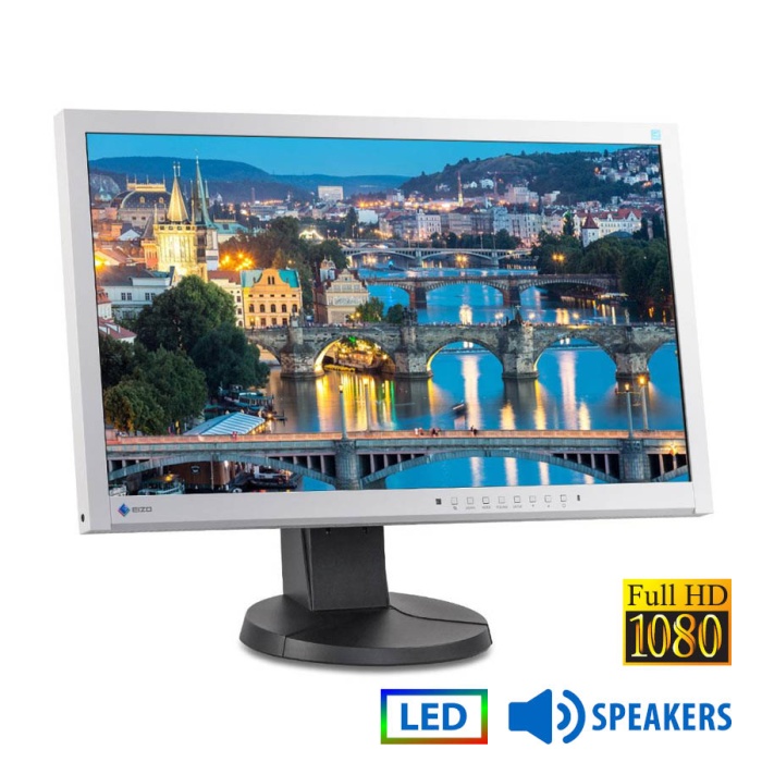 Used Monitor FlexScan EV2335W LED/Eizo/23"FHD/1920x1080/Wide/Gray/Black/w/Speakers/D-SUB & DVI-D & D