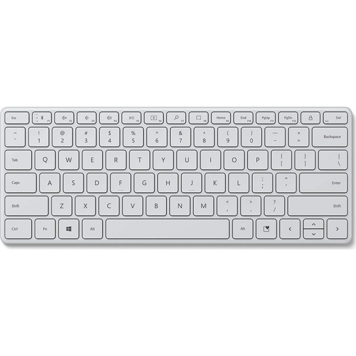 Keyboard Microsoft Bluetooth White Gr New