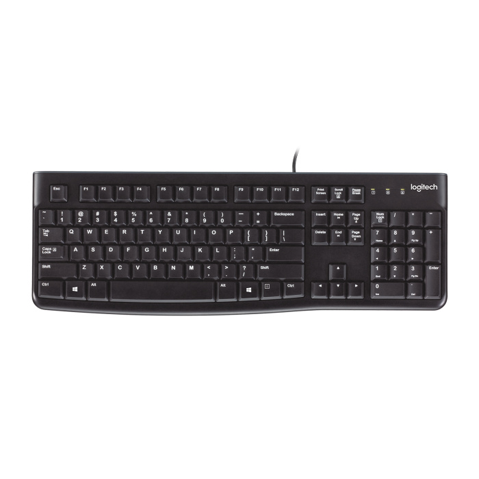 Keyboard Logitech K120 Black Usb Gr