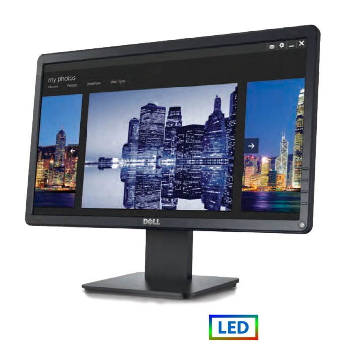 Used Monitor E2014H LED/Dell/20"/1600x1900/Wide/Black/D-SUB & DVI-D