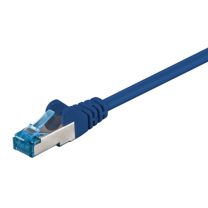 GOOBAY καλώδιο δικτύου 93656, CAT 6A S/FTP, 500 MHz, CU, 0.5m, μπλε