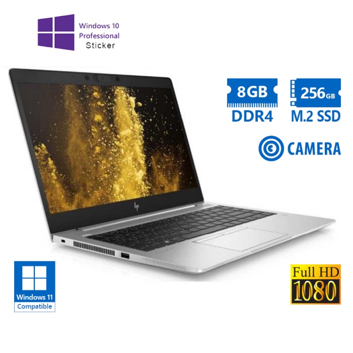 HP (A-) EliteBook 850 G5 i5-8350U/15.6"FHD/8GB DDR4/256GB M.2 SSD/No ODD/Camera/10P Grade A- Refurbi