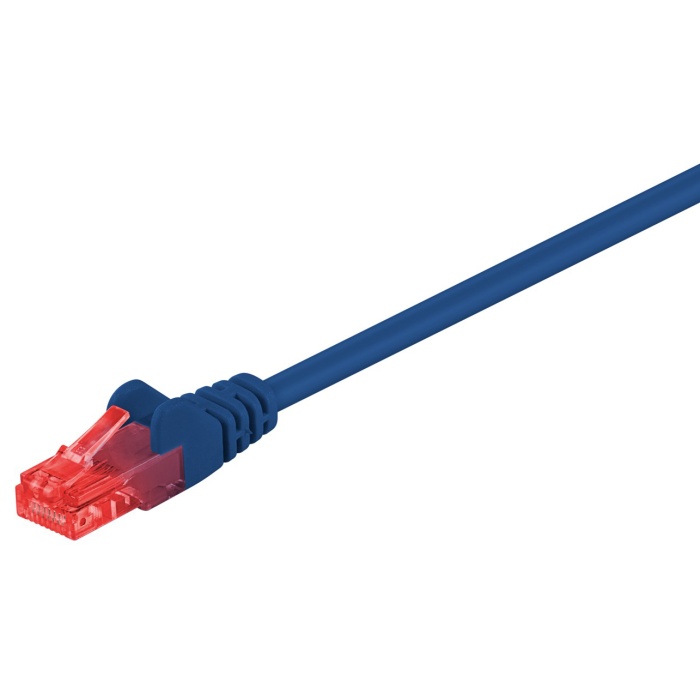 GOOBAY καλώδιο δικτύου 95588, CAT 6 U/UTP, CCA, PVC, 1.5m, μπλε