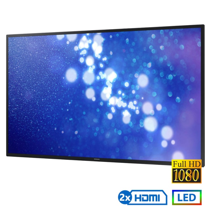 Used (A-) Signage Display LH75DME LED/Samsung/75"FHD/1920x1080/Black/Grade A-/D-SUB & DVI-D & 2xHDMI