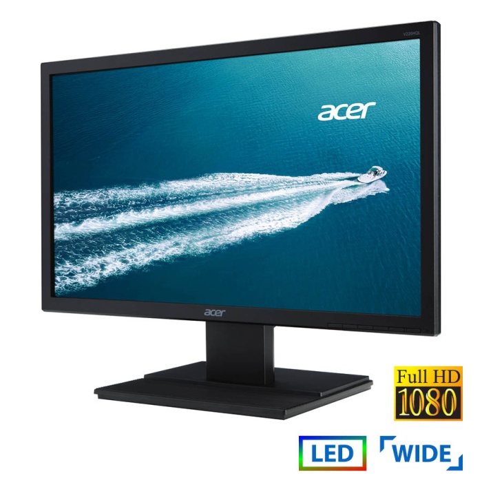 Used Monitor V226HQL LED/Acer/22"FHD/1920x1080/Wide/Black/D-SUB & DVI-D