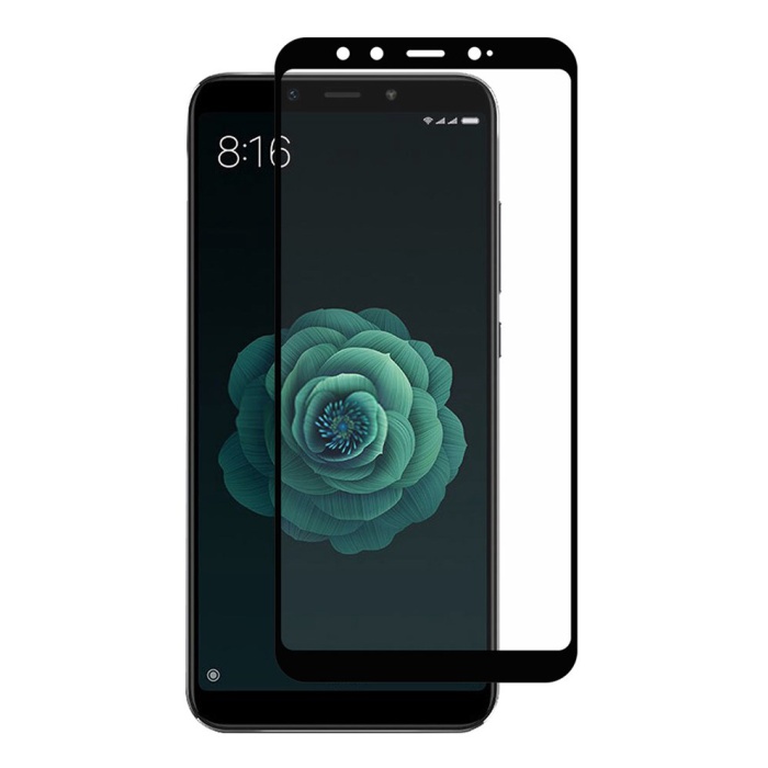 POWERTECH Tempered Glass 5D Full Glue για Xiaomi Mi A2, μαύρο