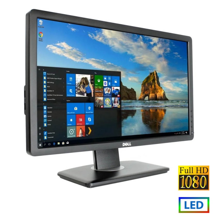 Used Monitor P2212HB LED/Dell/22"FHD/1920x1080/Wide/Black/D-SUB & DVI-D & USB HUB