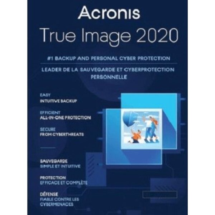 Acronis True Image Backup Software 2020 PC, Android, Mac, iOS 1 Συσκευή, 1 Χρόνο (Ηλεκτρονική άδεια)