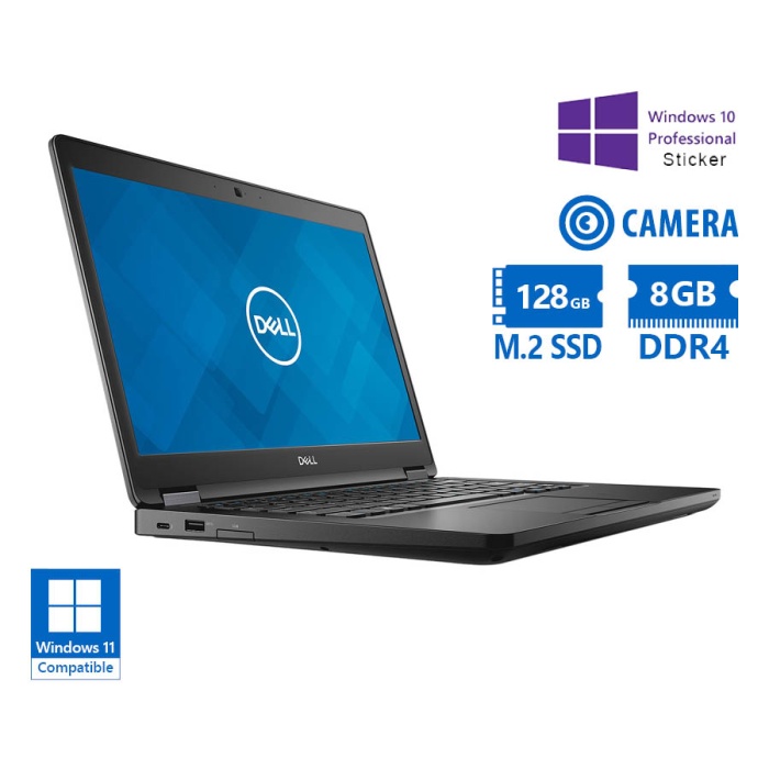 Dell (B) Latitude 5490 i5-8350U/14"/8GB DDR4/128GB M.2 SSD/No ODD/Camera/10P Grade B Refurbished Lap