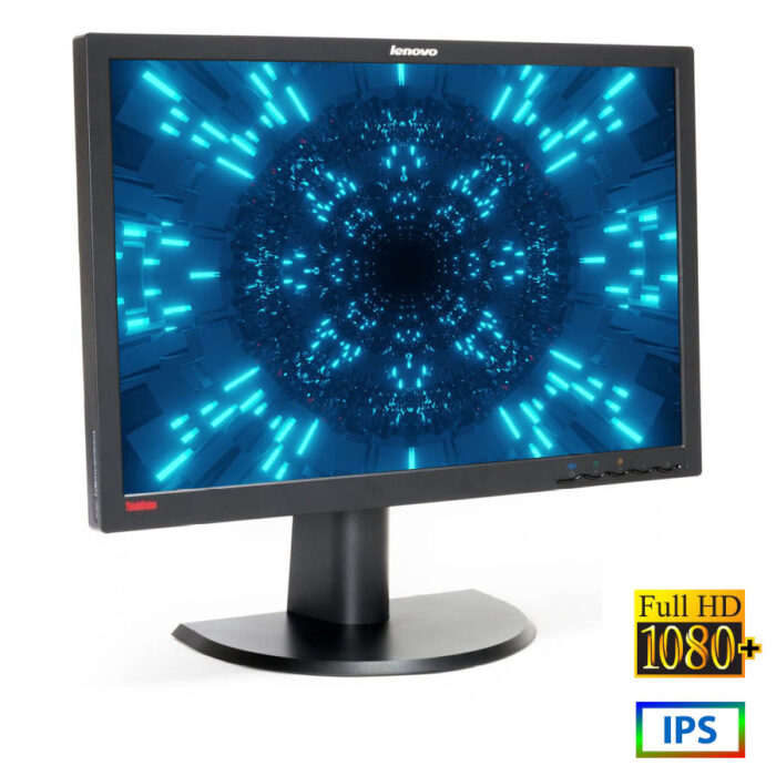 Used (A-) Monitor LT2452pwc IPS LED/Lenovo /24"FHD/1920x1200/Wide/Black/Grade A-/D-SUB & DVI-D & DP