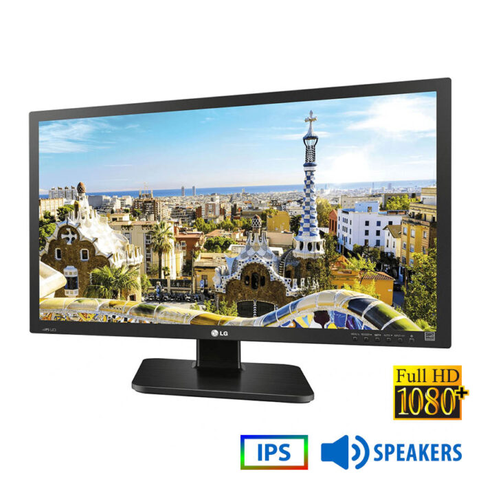 Used Monitor 24BK55WY IPS LED/LG/24"FHD/1920x1200/Wide/Black/w/Speakers/D-SUB & DVI-D & DP & USB Hub