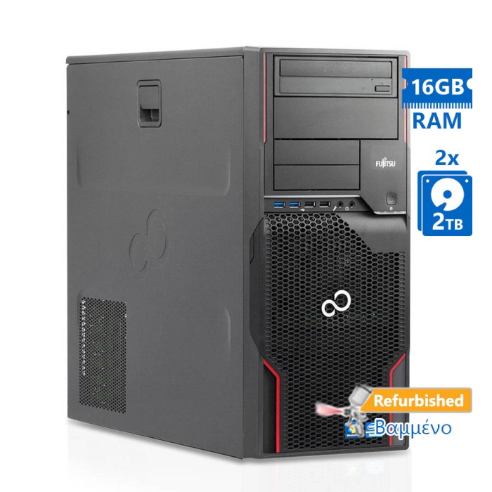 Fujitsu Celsius W510 Tower Xeon E3-1245(4-Cores)/16GB DDR3/2x 2TB/DVD/7P Grade A+ Workstation Refurb