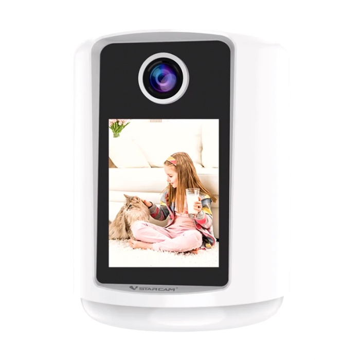 VSTARCAM smart κάμερα CV331S με οθόνη, 3MP, WiFi, 2000mAh, SD