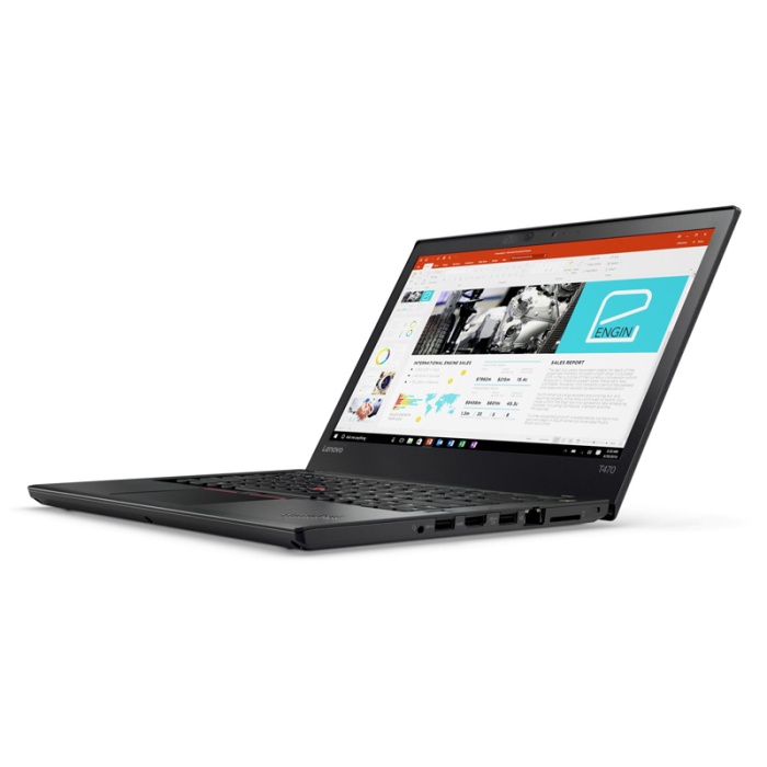 LENOVO Laptop ThinkPad T470, Refurbished Grade B, i5-6300U, 8/256GB M.2, Cam, 14", Intel HD Graphics 520, FreeDOS