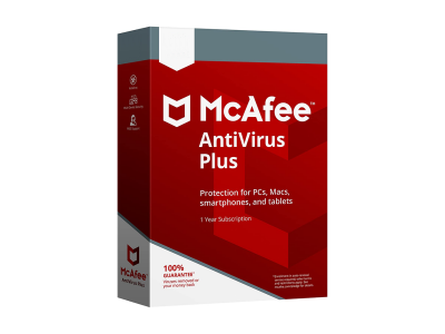 McAfee AntiVirus Plus 1 Συσκευή, 1 Χρόνο (Ηλεκτρονική άδεια)