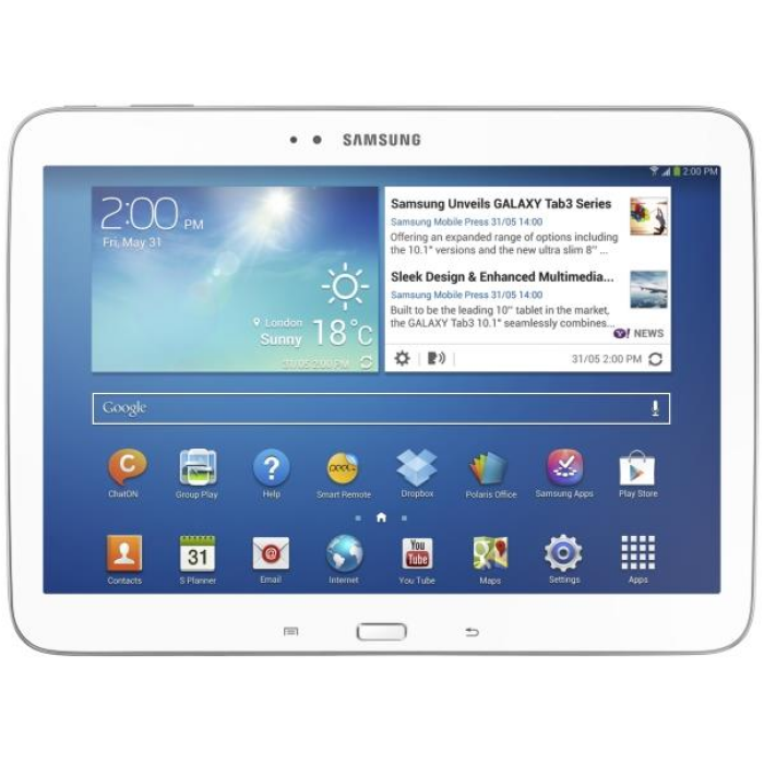 Refurbished Samsung Galaxy Tab 3 (1G/16GB) 10.1 WIFI White (Μόνο για Browsing) Grade A