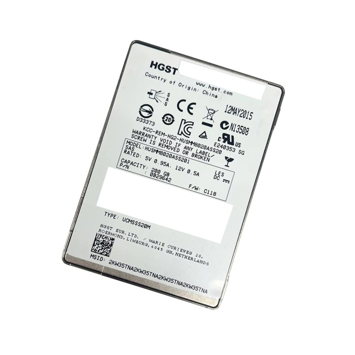 Emc Ssd 200gb 2.5" Hgst 12g Sas - Emc P/n 118033286-01