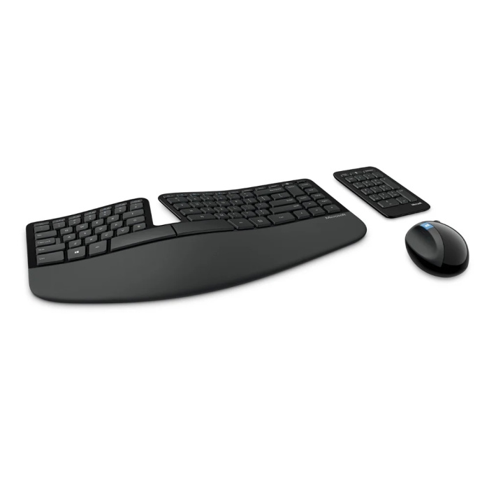 Keyboard-mouse Microsoft Sculpt Ergonomic Wireless Gr New