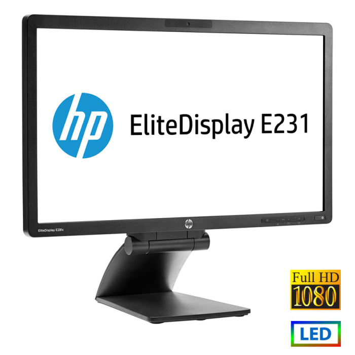 Used (A-) Monitor E231 LED/HP/23"/1920x1080/Wide/Black/Grade A-/D-SUB & DVI-D & DP & USB HUB