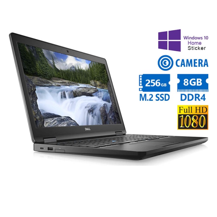 Dell Latitude 5590 i5-7200U/15.6”FHD/8GB DDR4/256GB M.2 SSD/No ODD/Camera/10H Grade A Refurbished La