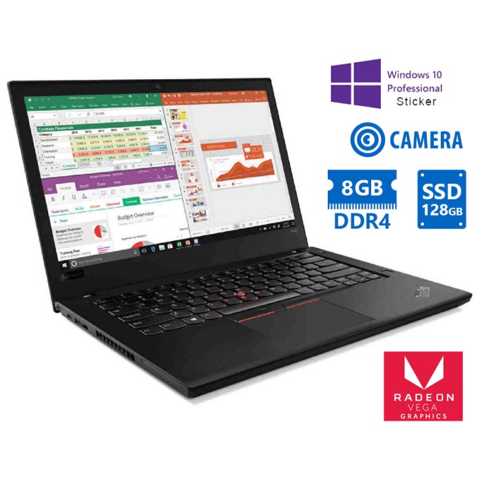 Lenovo (B) ThinkPad A485 Ryzen 3 Pro 2300U/14”/8GB DDR4/128GB SSD/w/Radeon™ Vega 6 Graphics (6C@1100