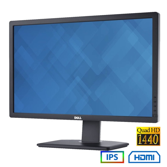 Used Monitor U2713HMT IPS LED/Dell/27``QHD/2560x1440/Wide/Black/D-SUB & DVI-D & DP & HDMI & USB 3.0