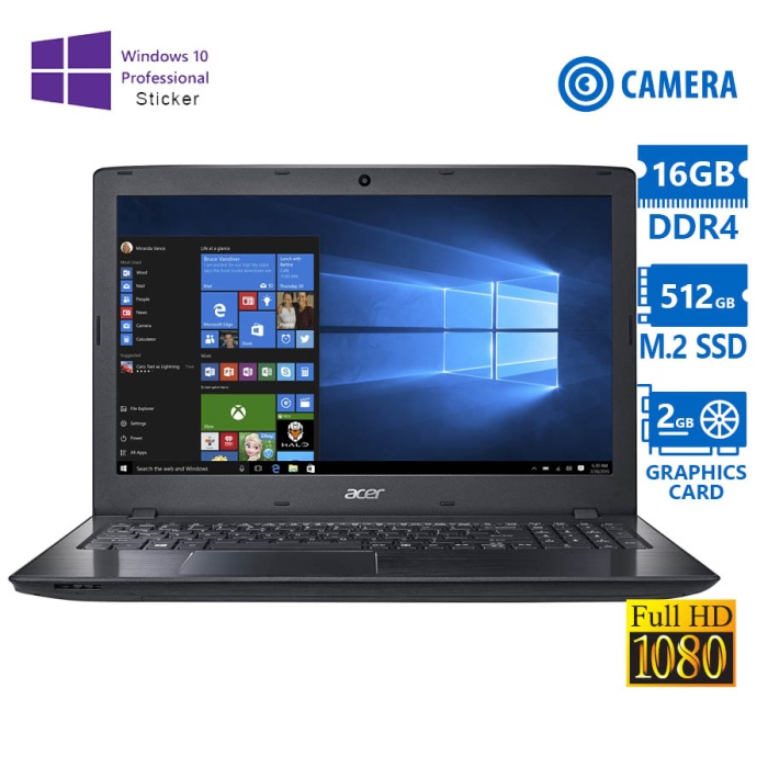 Acer (A-) TravelMate P449-G2-MG i7-7500U/14``FHD/16GB DDR4/512GB M.2 SSD/No ODD/Camera/Nvidia 2GB/10