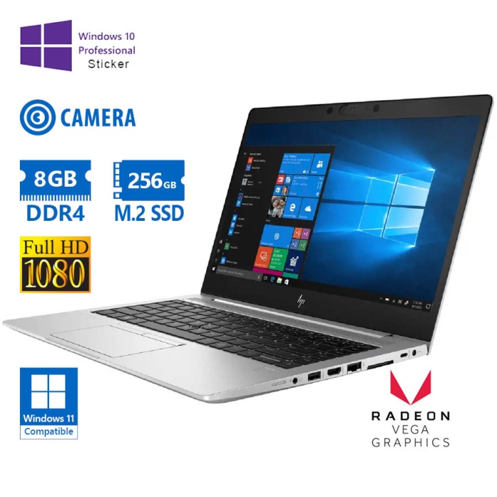 HP (A-) EliteBook 745 G6 Ryzer 3 Pro 3300U/14``FHD/8GB DDR4/256GB M.2 SSD/w/Radeon™ Vega 6 Graphics