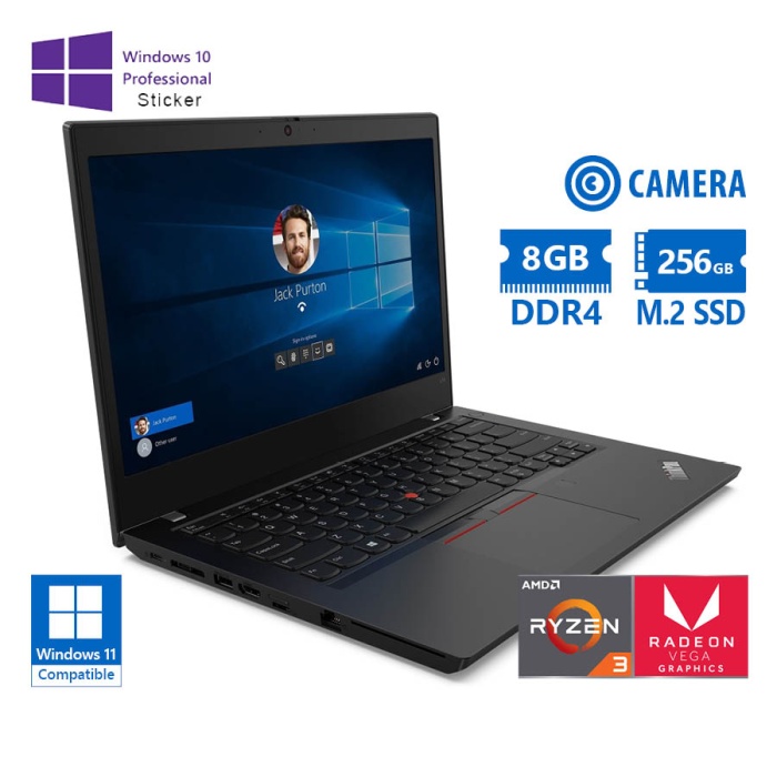 Lenovo ThinkPad L14 Gen 2A Ryzen 3 Pro 5450U/14”/8GB DDR4/256GB M.2 SSD/w/Radeon Graphics (6C@1600MH