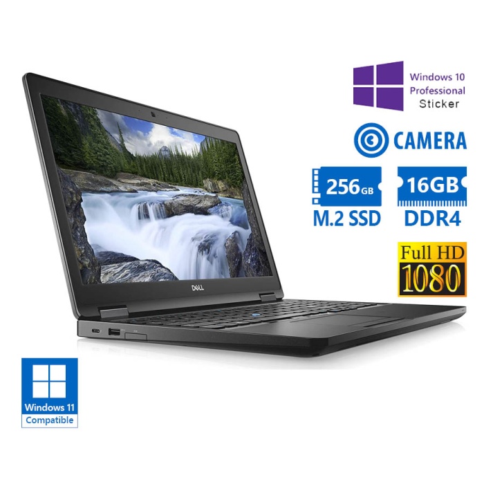 Dell Latitude 5590 i5-8350U/15.6``FHD/16GB DDR4/256GB M.2 SSD/No ODD/Camera/10P Grade A Refurbished