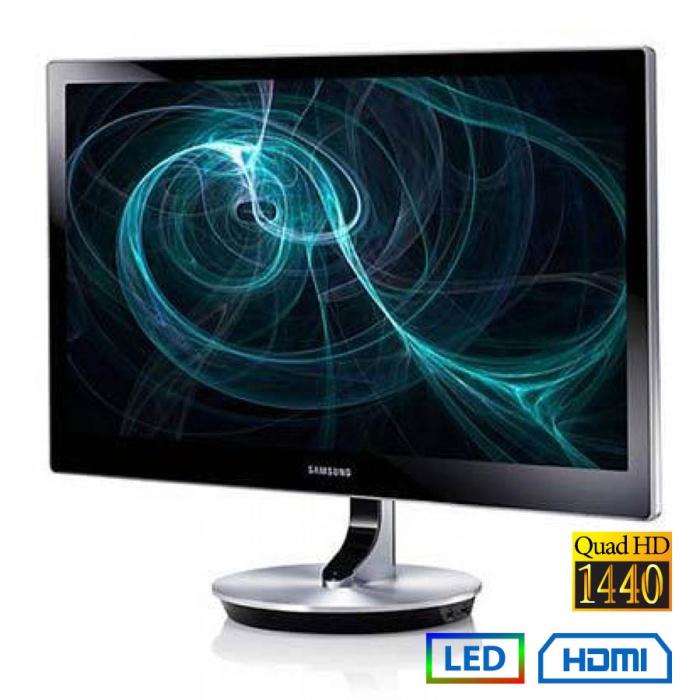 Used Monitor S27B970 LED/Samsung/27``QHD/2560x1440/Wide/Silver/Black/ DVI-D & DP & HDMI