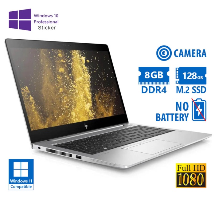 HP (B) Elitebook 840 G5 i5-8350U/14``FHD/8GB DDR4/128GB M.2 SSD/No ODD/No BAT/Camera/10P Grade B Ref