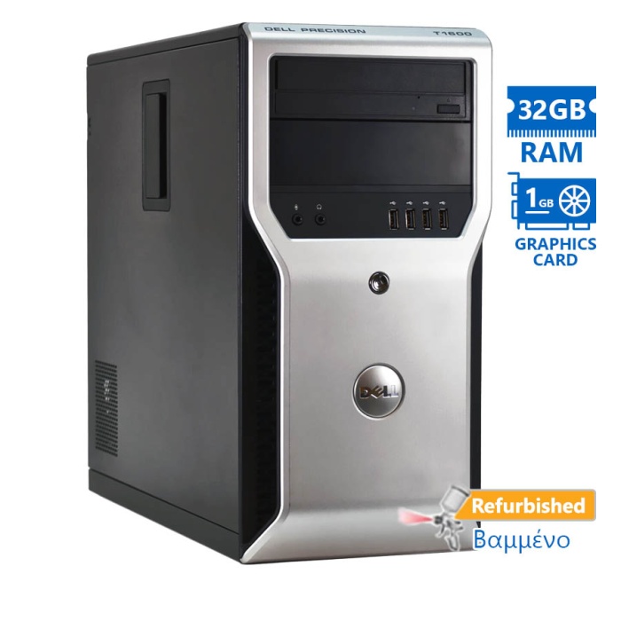 Dell Precision T1600 Tower Xeon E3-1225(4-Cores)/32GB DDR3/500GB/Nvidia 1GB/DVD/7P Grade A+ Workstat