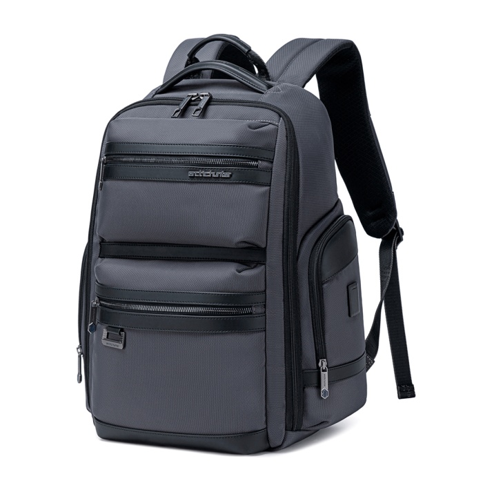 ARCTIC HUNTER τσάντα πλάτης B00682 με θήκη laptop 15.6", USB, λουκέτο TSA, 23.5L, γκρι