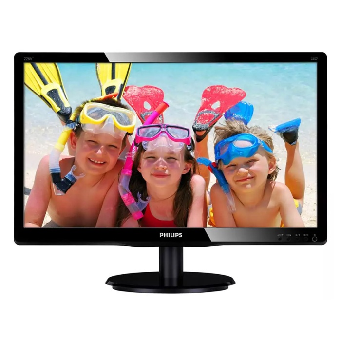 PHILIPS used οθόνη 226V4LSB LED, 21.5" Full HD, VGA/DVI, Grade A