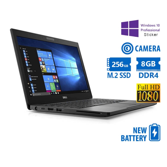 Dell Latitude 7280 i5-7300U/12.5``FHD/8GB DDR4/256GB M.2 SSD/No ODD/Camera/New Battery/10P Grade A R